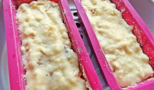 манный пудинг с фруктами