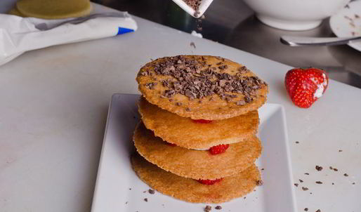 мильфей с клубникой