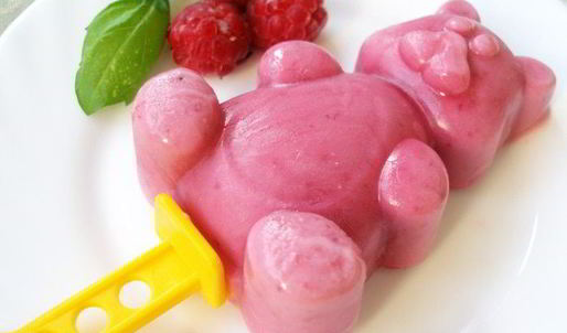 малиновое мороженое с базиликом