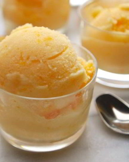 Рецепт мандаринового мороженого на молоке