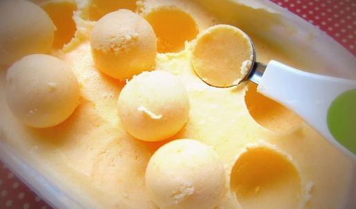 мандариновое мороженое