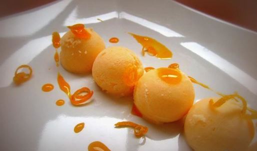 мандариновое мороженое