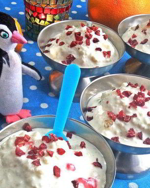 Мороженое из риса и мармелада