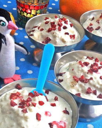 Рецепт мороженого из риса и мармелада