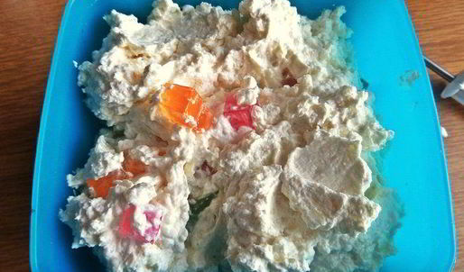 мороженое из риса и мармелада