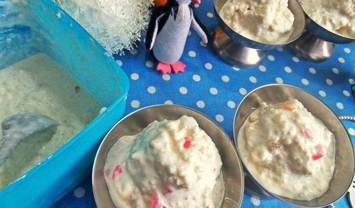 мороженое из риса и мармелада