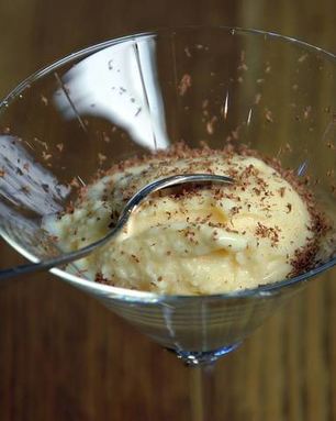 Мороженое с белым шоколадом