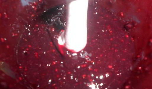 мороженое с ежевикой