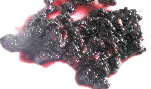 мороженое с ежевикой