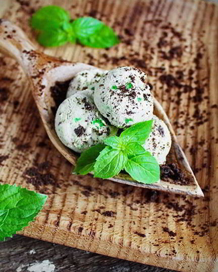 Рецепт мятного мороженого с зеленым мармеладом