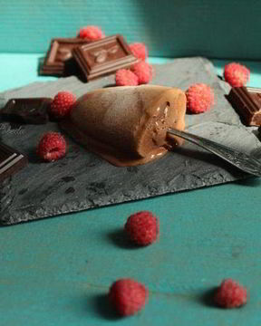 Шоколадно-зефирное мороженое