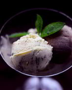 Шоколадное и мятное мороженое