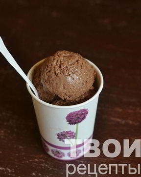 Шоколадное мороженое