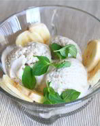 Сливочно-банановое мороженое с коньяком