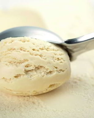 Ванильное сливочное мороженое