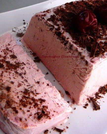 Рецепт вишневого мороженого с шоколадной стружкой