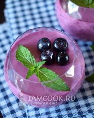 Десерт Черничный мусс