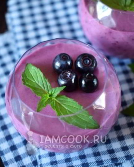 Рецепт десерта черничного мусс