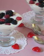 Ежевика с муссом из зефира