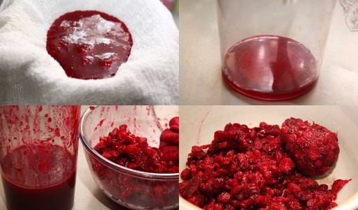 клюквенный мусс с манкой