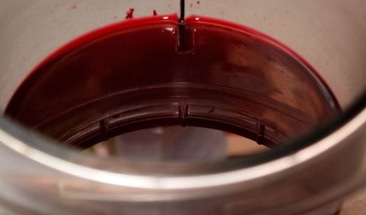 клюквенный мусс с манкой