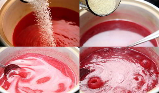 клюквенный мусс с манкой