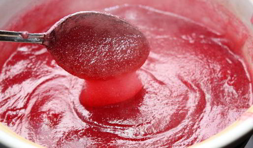 клюквенный мусс с манкой