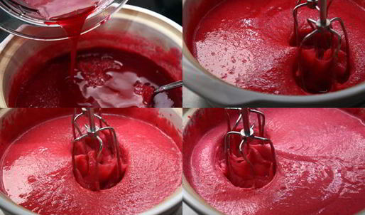 клюквенный мусс с манкой