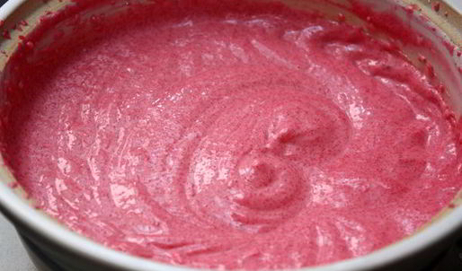 клюквенный мусс с манкой