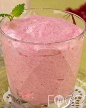 Клюквенный мусс