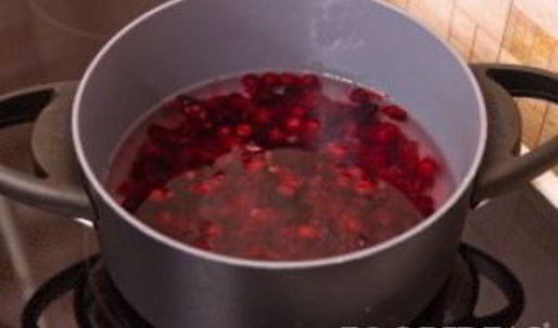 клюквенный мусс