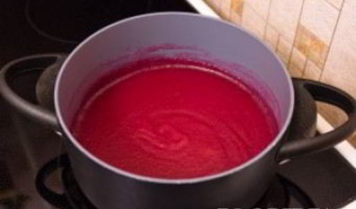 клюквенный мусс