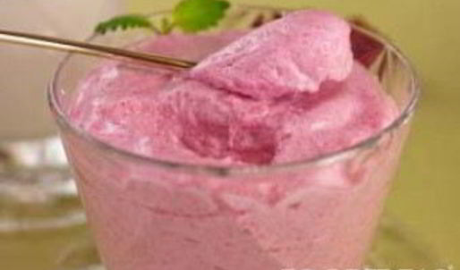 клюквенный мусс