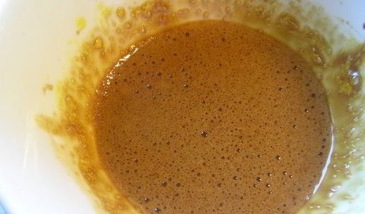 кофейный крем-мусс с белым шоколадом