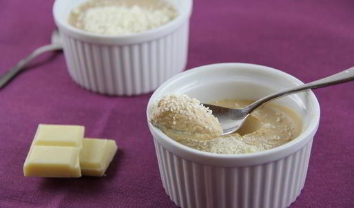 кофейный крем-мусс с белым шоколадом