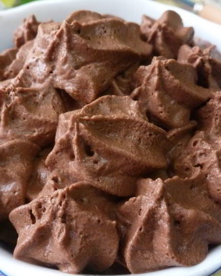 Рецепт крема-мусса из шоколада и воды