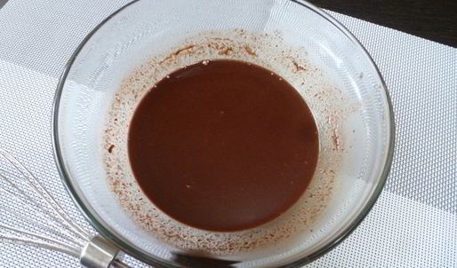 крем-мусс из шоколада и воды