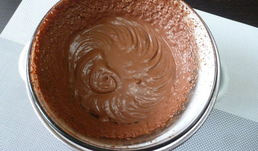 крем-мусс из шоколада и воды