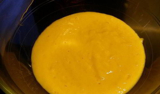 легкий крем-мусс из манго с рикоттой