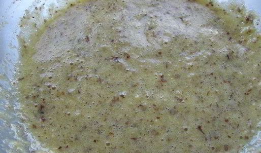 лимонно-медовый мусс с фундуком