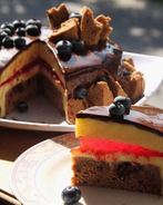 Лимонно-шоколадный муссовый торт