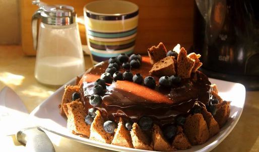 лимонно-шоколадный муссовый торт