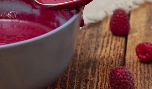 малиновый мусс с ароматом розы