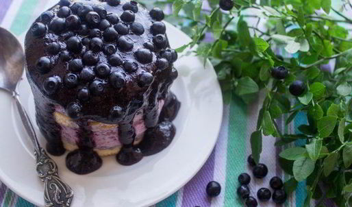 мини-торты с черничным муссом