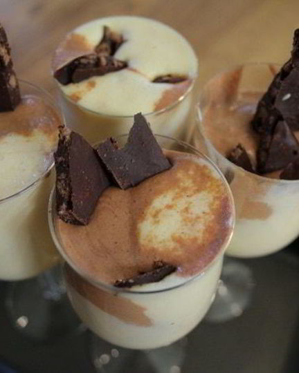 Рецепт мусса два шоколада