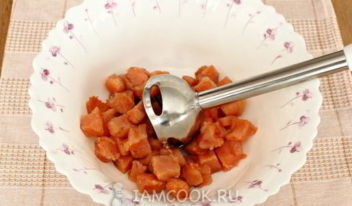 мусс из малосольной горбуши