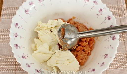 мусс из малосольной горбуши