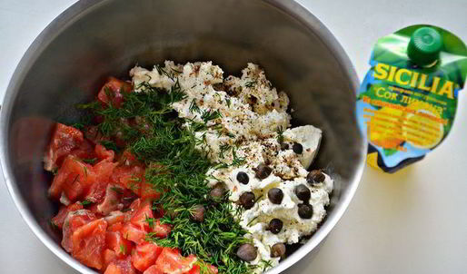 мусс из слабосоленой форели