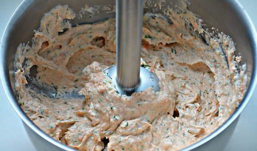 мусс из слабосоленой форели