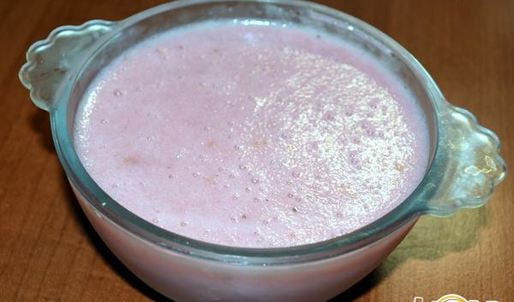 мусс с клубникой